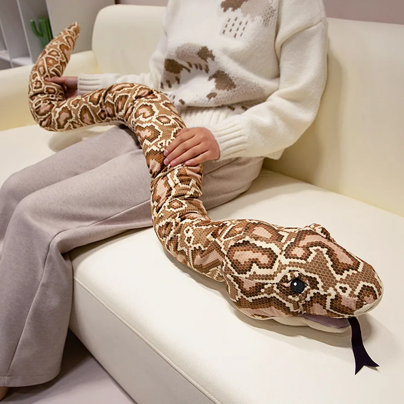 Big-Size-Simulated-Python-Plush-Lovely-Animal-Hand-Puppet-Toys-Stuffed ...