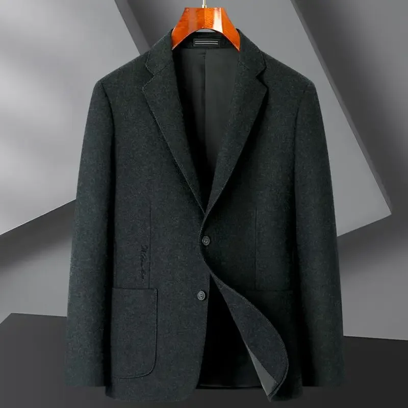 

9XL 8XL 7XL New Mens Wool Blazers Male Suit Jacket Oversized Solid Business Casual Winter Jacket Men Clothing Wedding Suit Coat