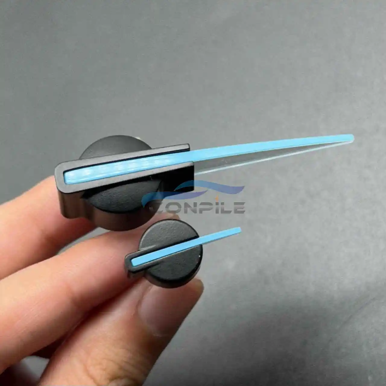 Odómetro de velocidad de temperatura de agua de combustible de coche, indicador de tablero de instrumentos, grupo de puntero, luz azul, 13/43mm 1