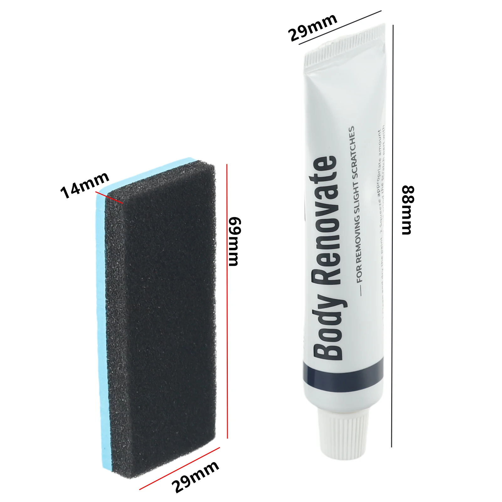 

1 Set Scratch Remover Car Polishing Body Compound Paste Paint Repair Kit Car Wash Maintenance Car Scratch Eraser Repair Kit