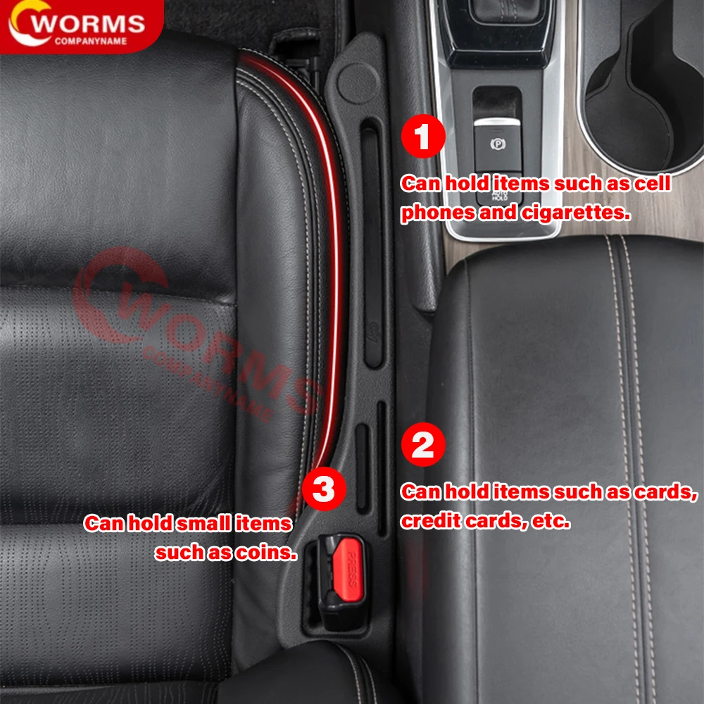 Car Seat gap filler Side Seam Plug Strip Styling Seat Gap Leak-proof Filling Strip Universal Interior Decoration Auto Accsesory