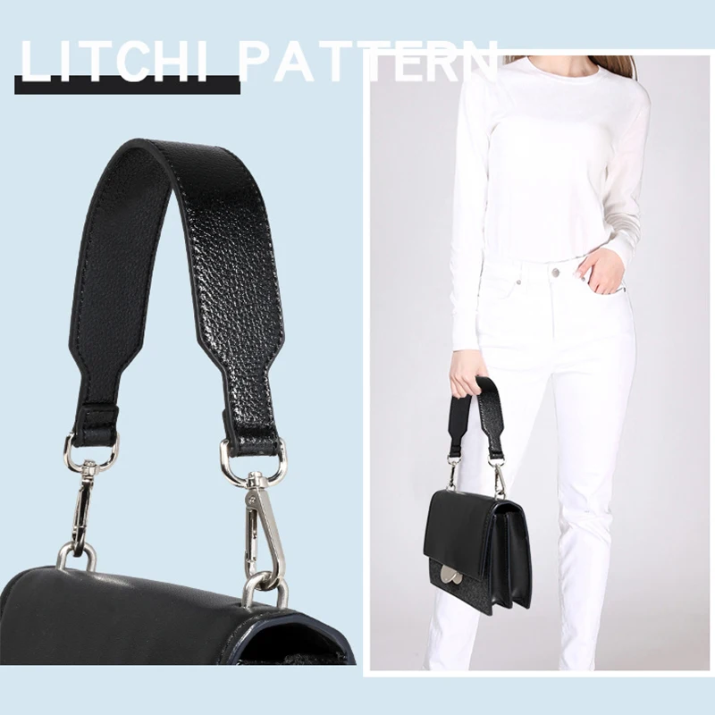 3.5cm PU Leather Bag Strap Replacement Belt Handbag Short Handles Shoulder Bags Straps for Women Purse Accessories Unadjustable