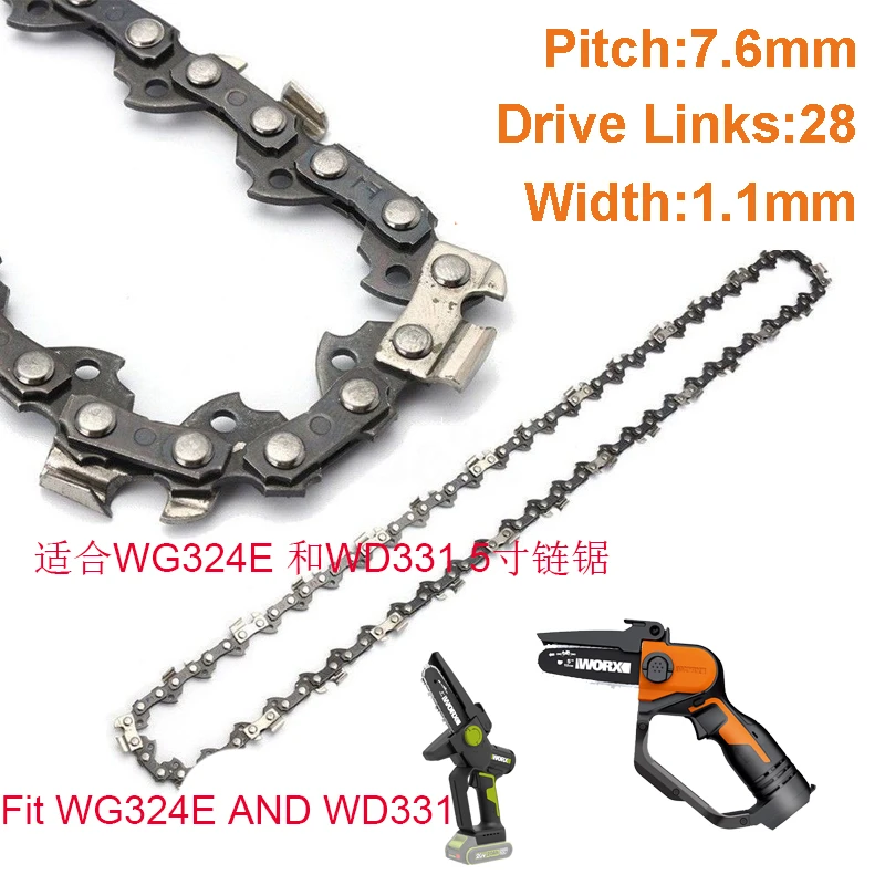 Chain Worx Chainsaw Wg324e Worx 5 Inch Chain 5 Inch Saw Chain
