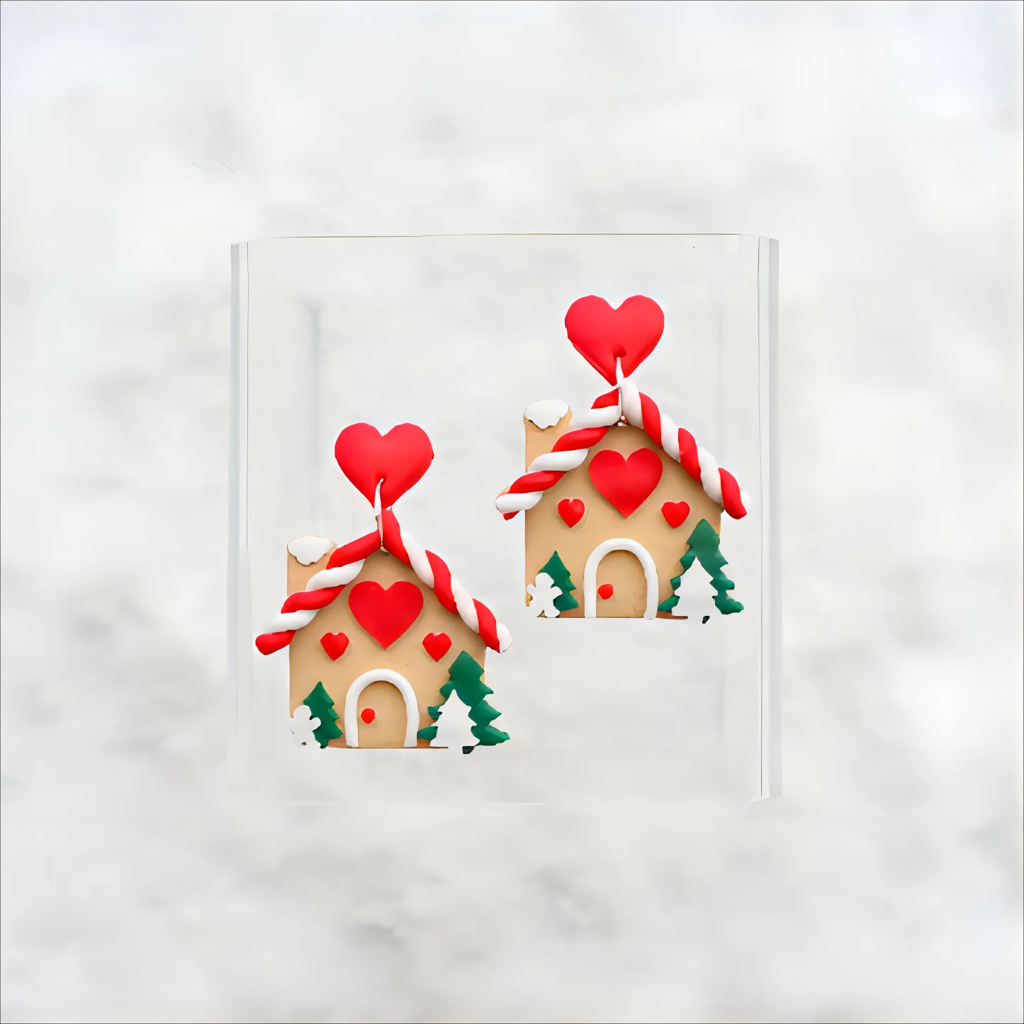 Christmas House/Sexy Red Lips Shape Polymer Clay Cutters Cutting Molds DIY Jewelry Decoration Making