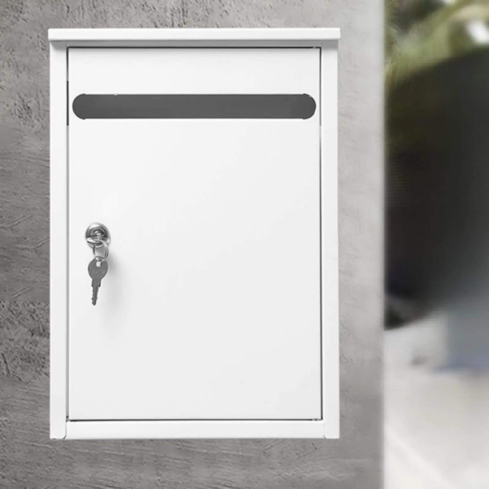 Wall Mount Mailbox Outside Reporting Box Entryway Gate Anti Ruse Commercial Rural Apartment Building Heavy Duty Metal Post Box