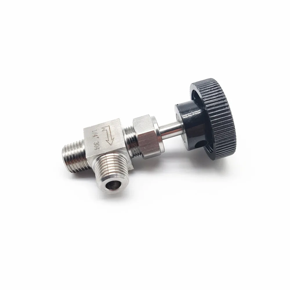 

1/8" 1/4" 3/8" 1/2" BSP Male To Male Elbow 90 Degree Needle Valve Crane Elbow 304 Stainless Flow Control Water Gas Oil