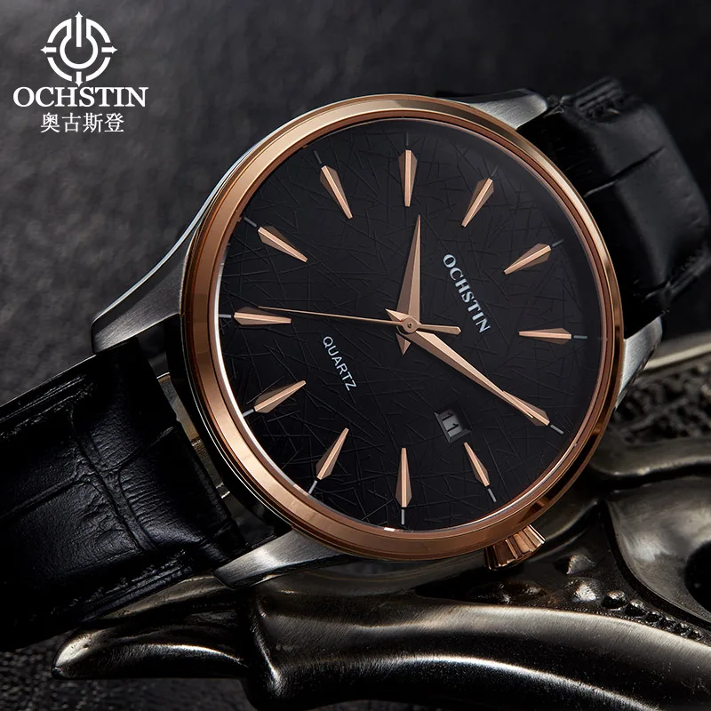 OCHSTIN2024 New Simple and Comfortable Dreamer Series Multifunction Quartz Movement Wristwatch Men's Quartz Watch