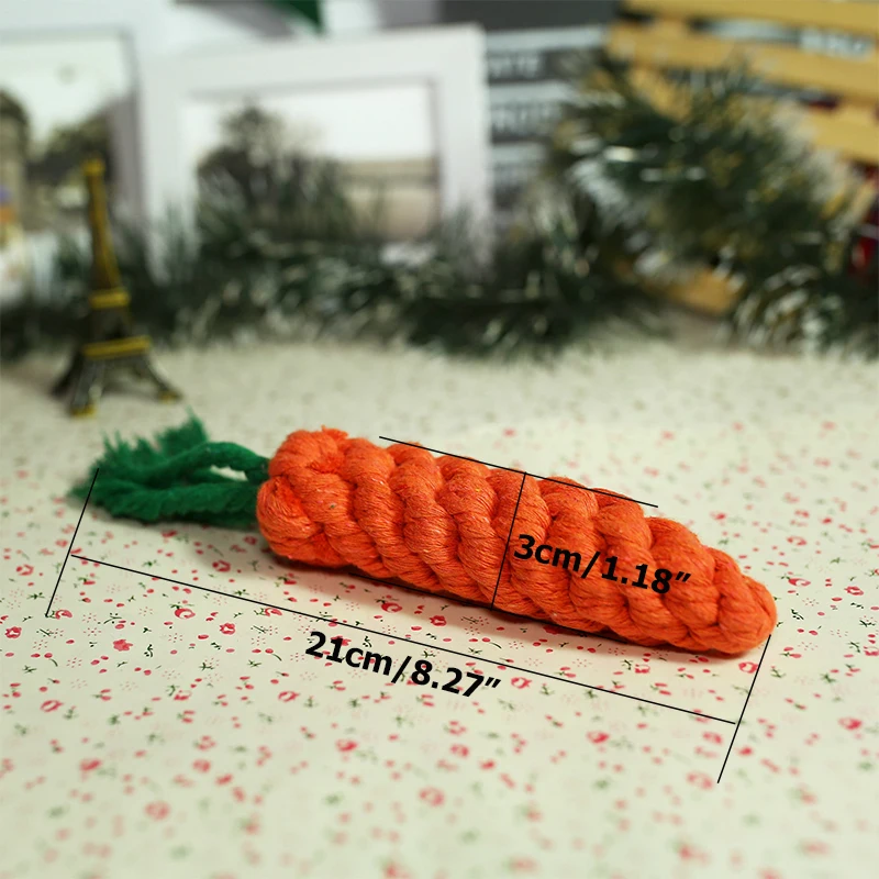Cordes à nœuds en forme de carotte pour chiens - 2025 - Vêtement et accessoires pour chiens - Doglovedesign