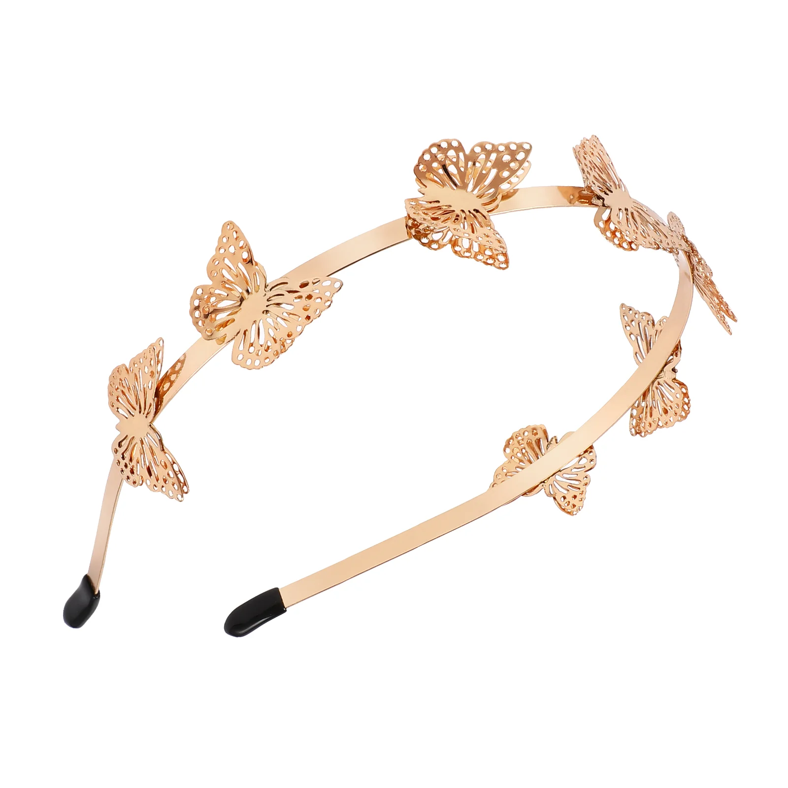 

Hair Band, Alloy Tiara Butterflies Bridal Headband Wedding Headdress for