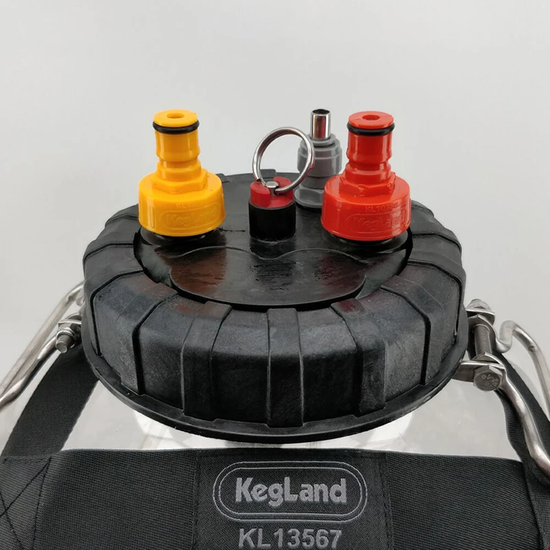 4-Pack Plastic Beer Carbonation Caps - Homebrew Keg Adapter For PET Soda Bottles, Counter Pressure Filling With Gaskets