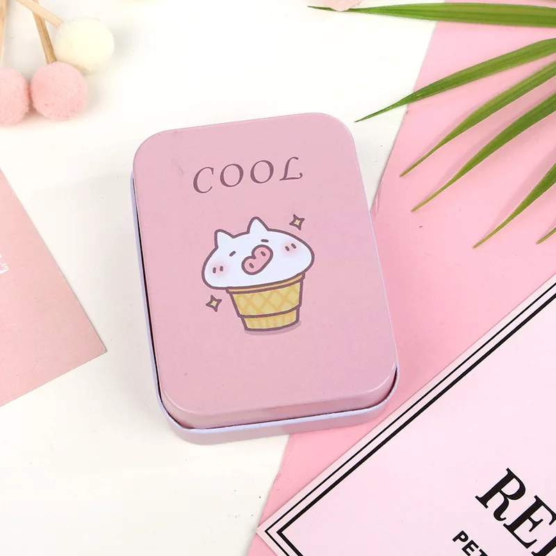 Cartoon Decorative Tin Storage Box for Jewelry, Candy, Coins, and Small Items