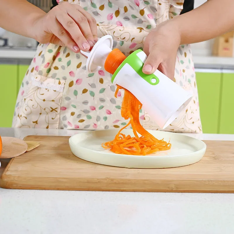 ANYOHOE Heavy Duty Spiralizer Vegetable Slicer Vegetable Spiral Cutter Zucchini Shredder Grater Kitchen Gadgets and Accessories 2