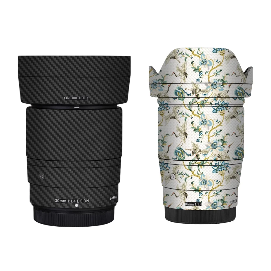 Adesivo Protettivo Per Obiettivo Della Fotocamera Skin Per Sigma Art 23Mm F1.4 Dc Dn 30 56 16Mm 23 1.4 23Mm 18-50 F2.8 Pellicola Avvolgente Per Sony E