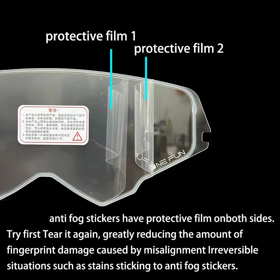 for MT-V-16 Helmet Visor Film Anti Fog for MT ATOM SV Lens Anti Fog Film Motorcycle Helmet Accessories 3