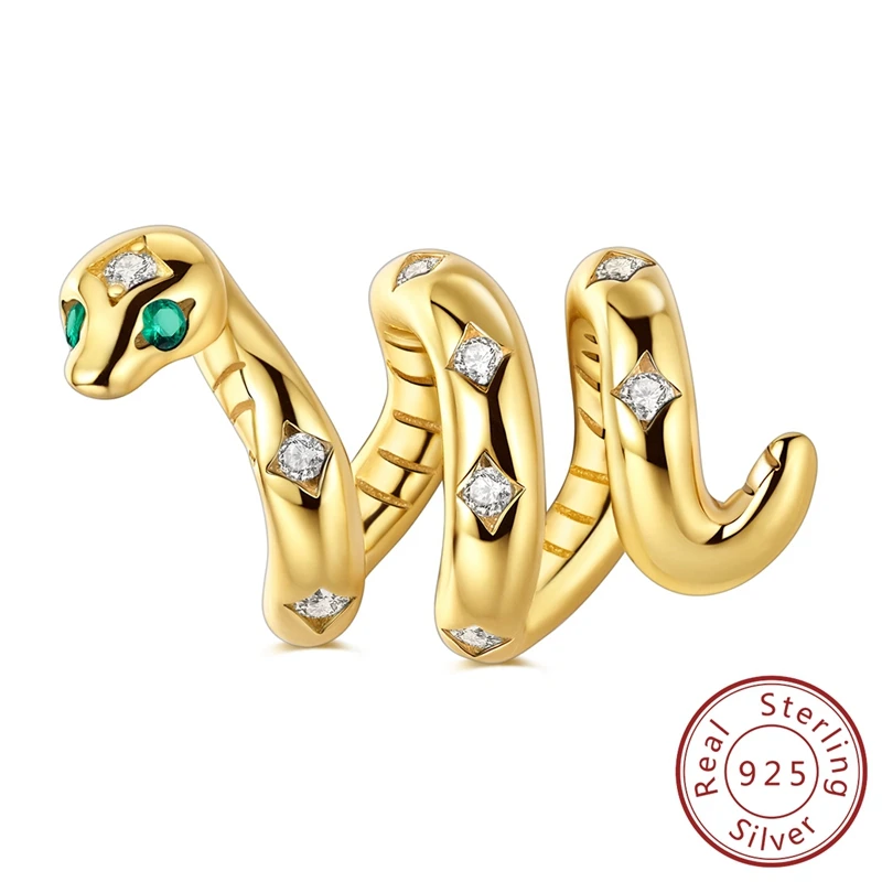 Goldene Leoparden-Hund-Sonnenblumen-Perlen aus 925er-Sterlingsilber, Herbst-Ahornblätter, Original-Charms, Perlen für Armbänder, Damenschmuck, Geschenk – Detail 8