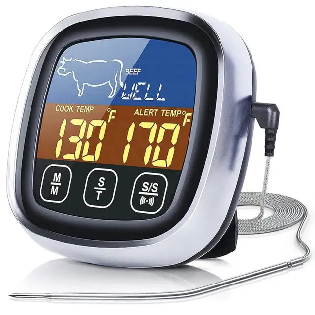 Időzítő Riasztási Szondával Távoli Digitális Konyha Intelligens Hús Hőmérő Led Smart Display Bbq Szonda Otthoni Főzési Eszközök - Image 3