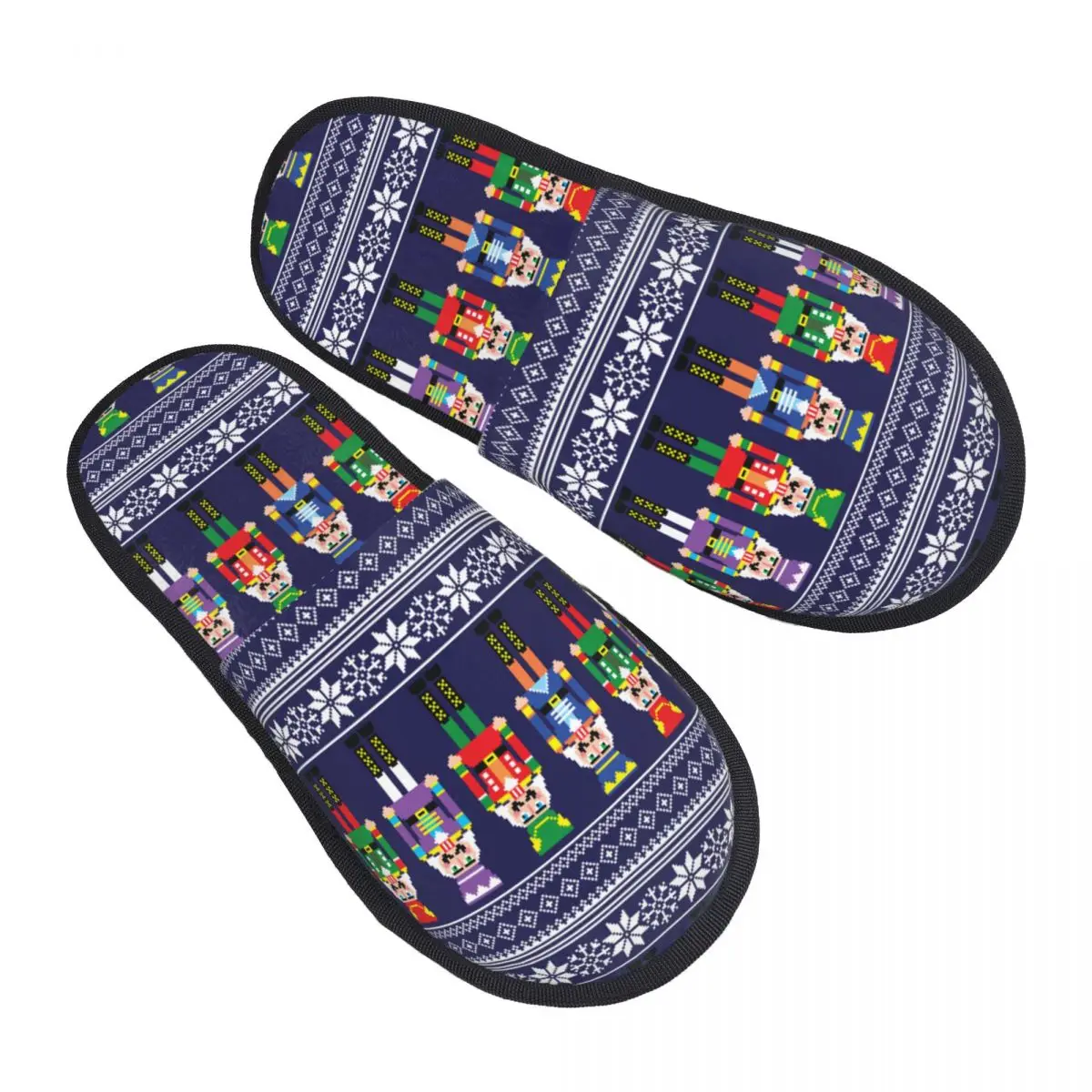 

Custom Nutcracker House Slippers Soft Warm Christmas Nutcrackers Toy Soldier Memory Foam Fluffy Slipper Indoor Outdoor Shoes