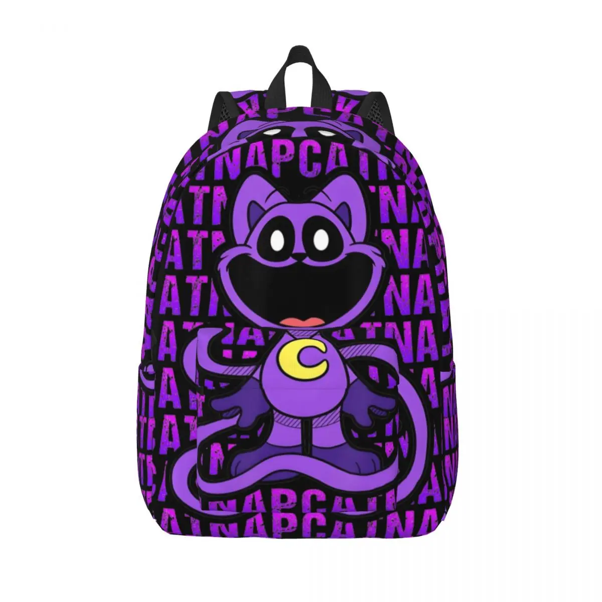 Catnap Text Cat And Dog Backpack Men Women High School Hiking