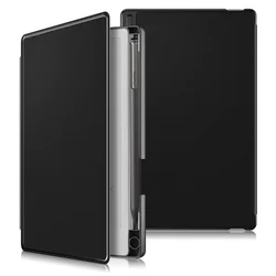Premium Leather Magnetic Cover with Pen Holder for reMarkable Paper Pro Move (Black)
