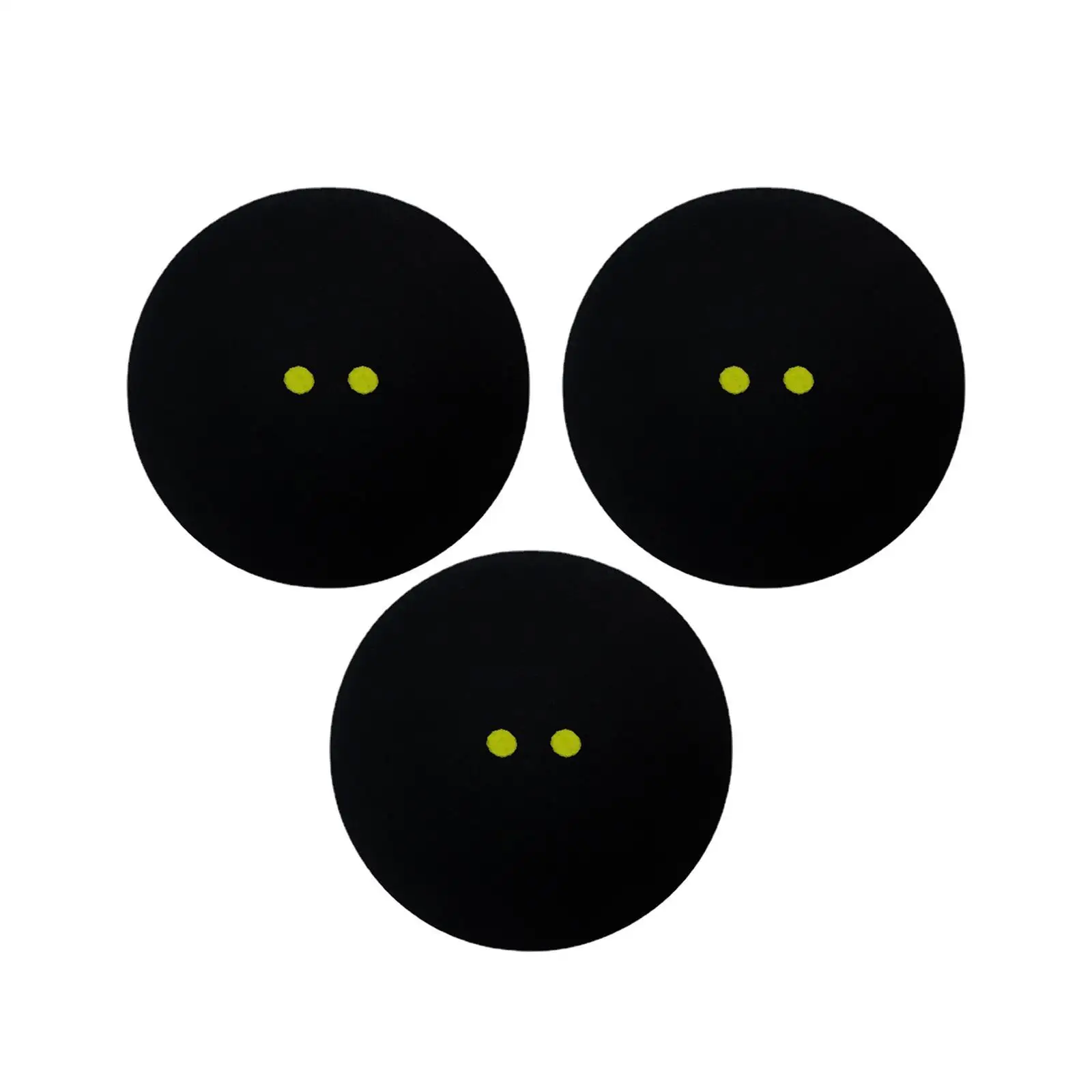 3Pcs Double Yellow Dot Squash Balls Lightweight Gear Training Squash Balls for Club Games Squash Racket Balls Competition Sports 3Pcs Double Yellow Dot Squash Balls Lightweight Gear Training Squash Balls for Club Games Squash Racket Balls Competition Sports