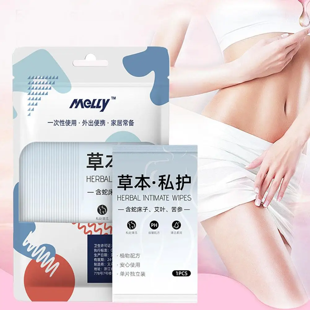 20pcs Feminine Private Parts Care Wipes Natural Herbal Intimate Antibacterial&Protection Wipes Mild Formulate for Sensitive Skin