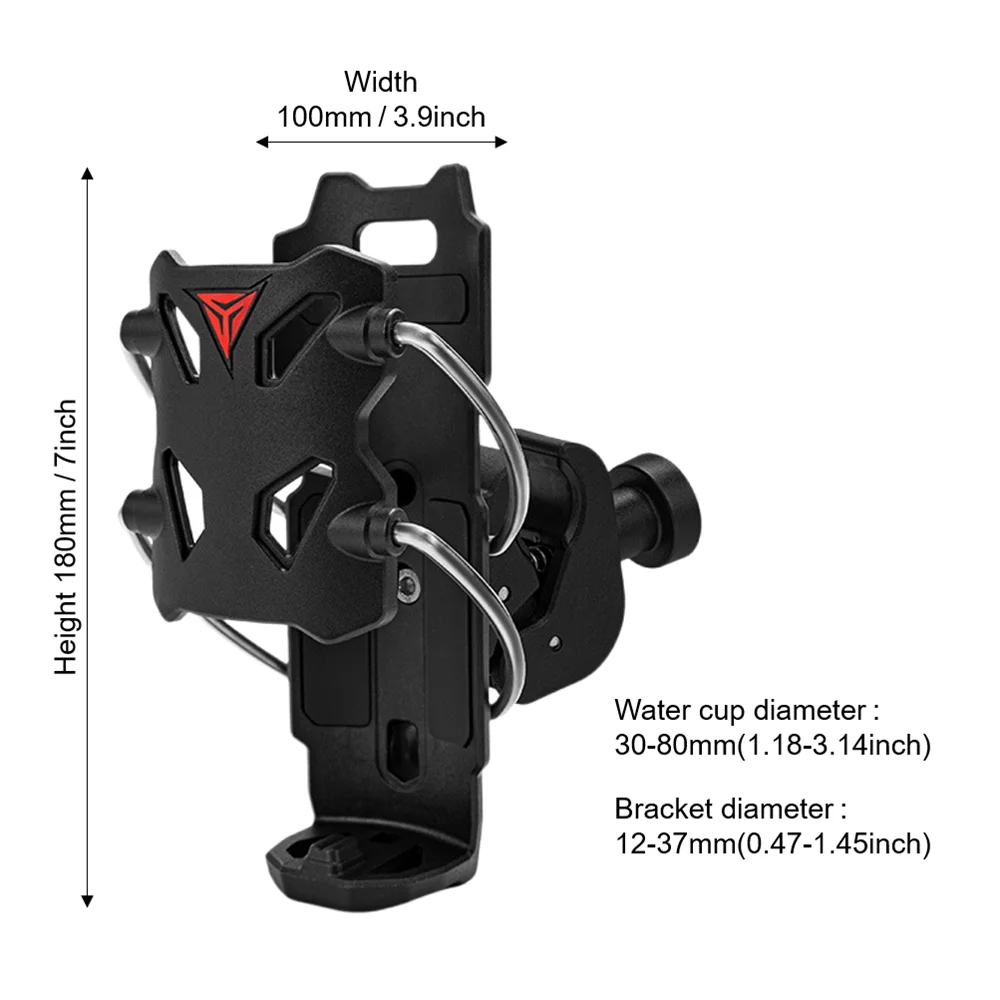 Motorrad Outdoor Reiten Spiegel Lenker Wasser Flasche Tasse Halter Universal Einstellbare Trinkbecher Halterung – Detail 5