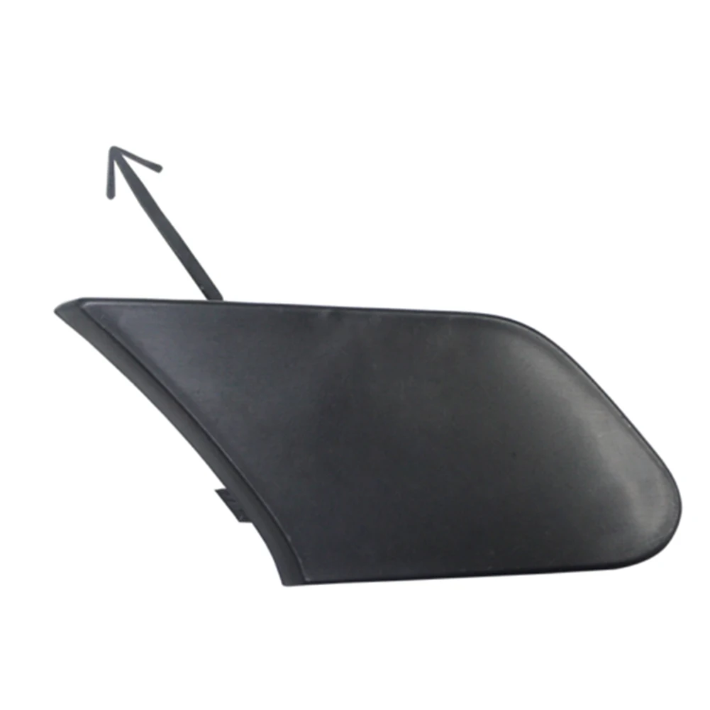 Front Bumper Tow Hook Cover - Black Plastic, Direct Replacement, Exterior Accessory