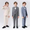 Toddler Classic Boys'Formal Suit Set Kids Formal Outfit Boys Formal Dresswear Vest Set 1