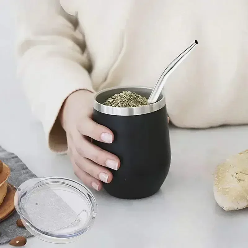 Yerba Mate Gourd and Bombilla Set 5
