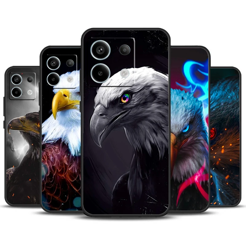 Custodia Per Animali Eagle Hawk Bird Per Redmi Note 13 Pro Plus 9 10 11 12 Pro 9S 10S 11S 12S Cover Per Redmi 12 C 10C 13C