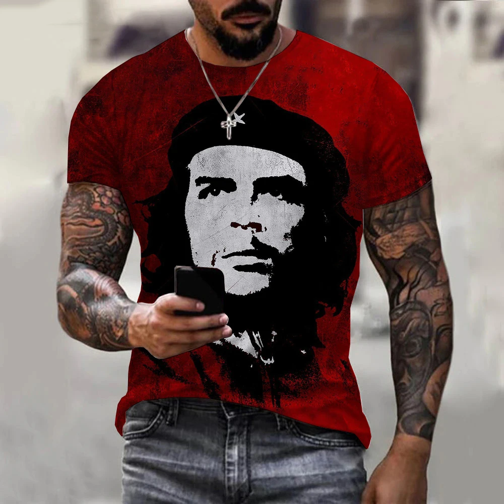 Mens Summer Short Sleeve Che Guevara T Shirt