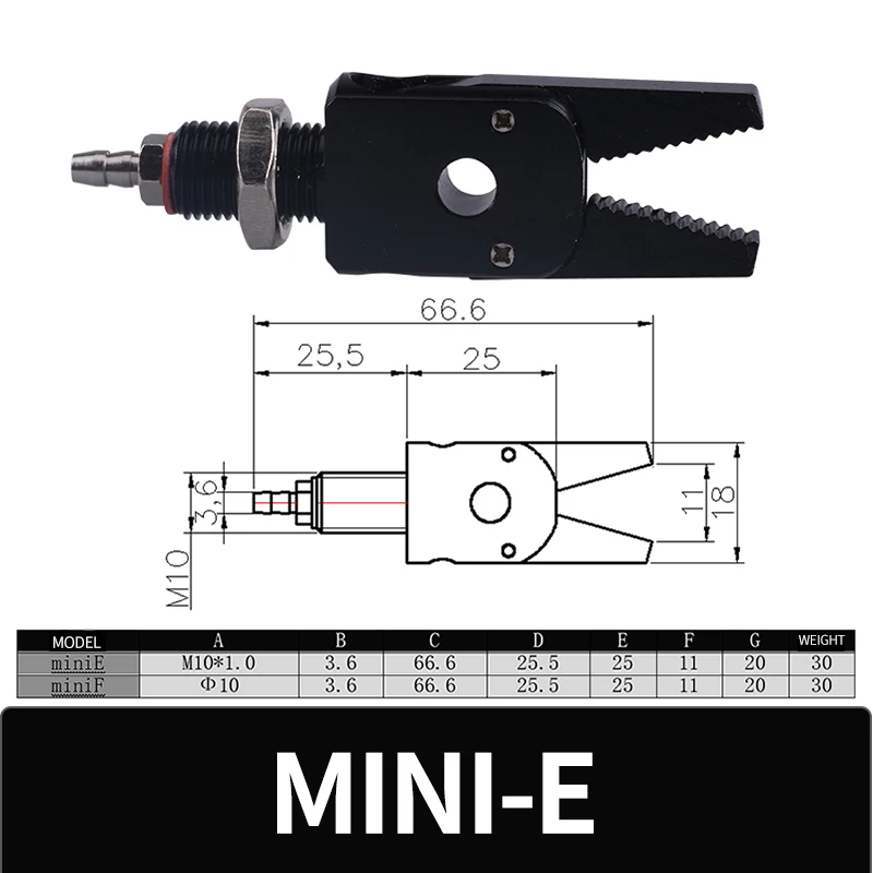 minia pneumatico mini robot gripper bracadeira para maquinas 05