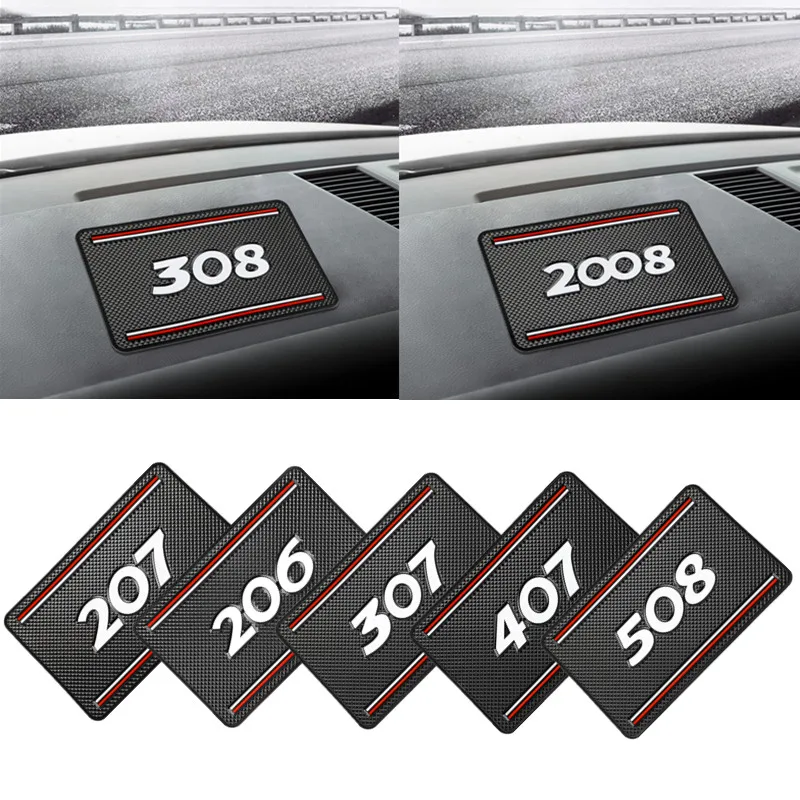 Dash Phone Holder 1pcs Car Anti Slip Mat Phone Holder non slip Pad Non-Slip Mat For Peugeot 206 207 307 3008 2008 308 408 508 301 208 Accessories