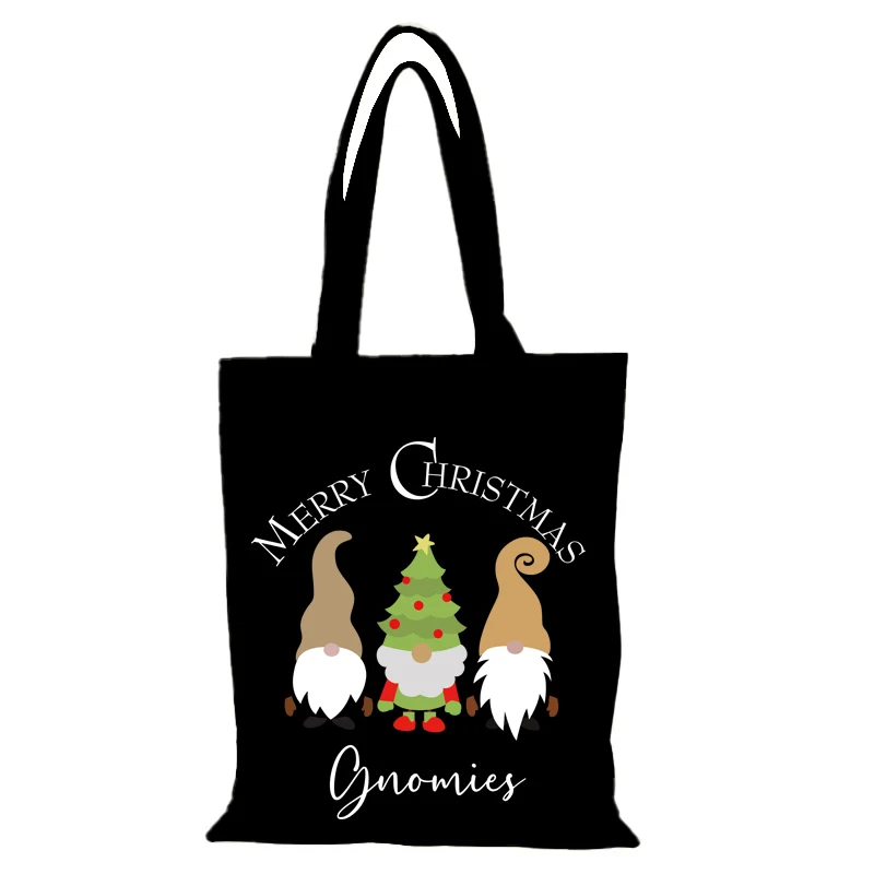 Cartoon Damen Umhängetasche Weihnachtsgeschenke Mode Mann Einkaufstasche Stofftaschen Neue Handtaschen Eco Shopper Shopping Strand Canvas Lady – Detail 9