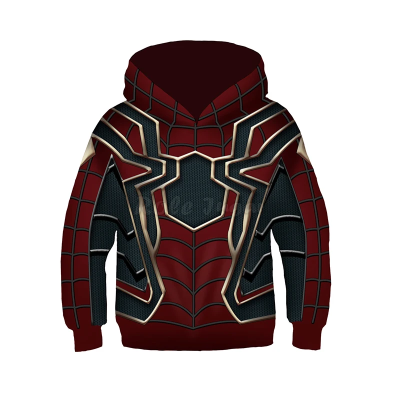 thumbnail image 1 of Sudadera con capucha con estampado 3D de Spiderman para niños y niñas, traje de Cosplay de superhéroe de manga larga, chaqueta con capucha de Iron Man /Spider-Gwen, 1 of 5