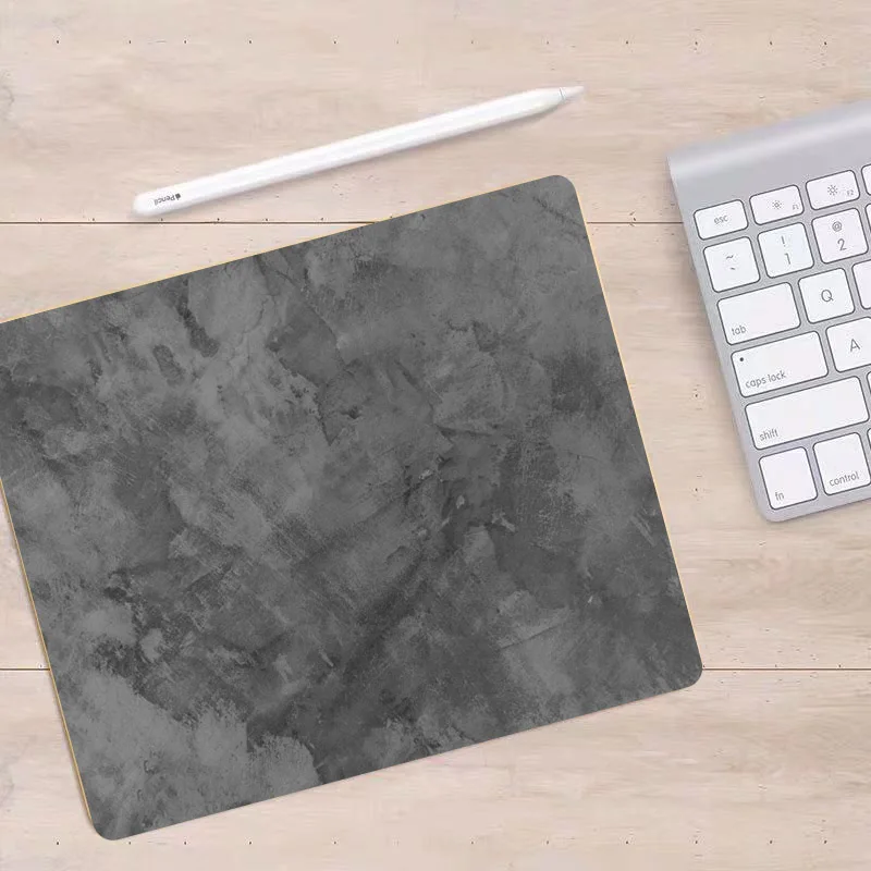 Grey Texture Desk Mouse Pad and Office Rug - Elegant Desk Accessory and Cushion