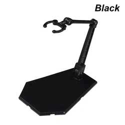 Adjustable Multifunctional Action Figure Display Stand - Clear, Black, White (Black)