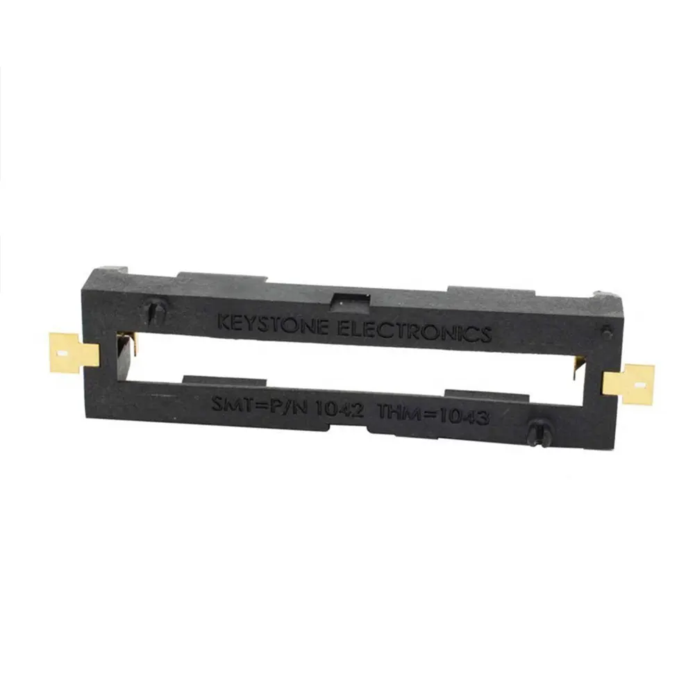 18650 SMT Battery Holder 18650 SMD Battery Box With Bronze Pins Rechargeable Battery Holder Clip Storage Case Power Bank