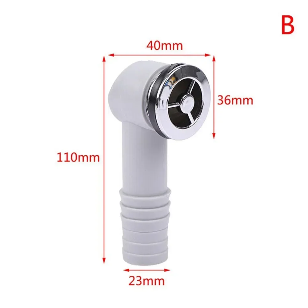 High Quality Overflow Head Overflow Hole Basin Hole Drainage Waste Fitting Drainage Water Hose Joint PP