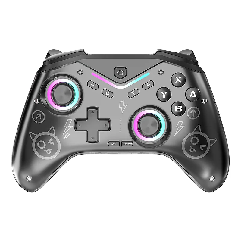 Wireless Game Controller with Dual Motors and LED Lights - Universal Compatibility
