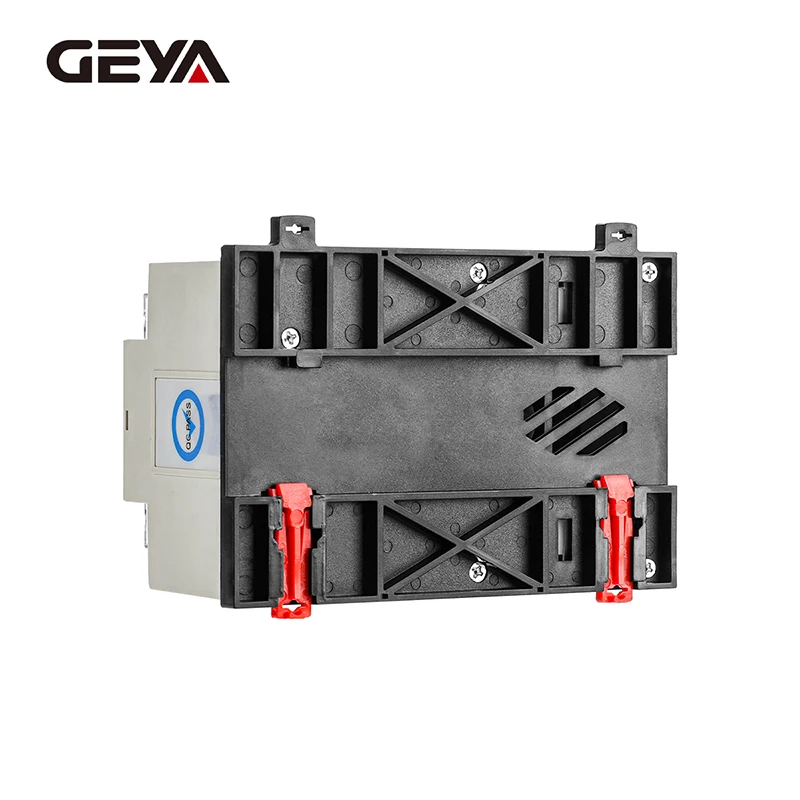 GEYA W2R 그리드 PV 시스템 전력 전송 도시 전원 이중 전원 자동 전송 스위치 Din 레일 4P 63A 100A AC220V ATS 110V