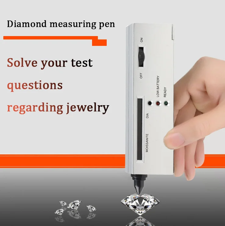 Portable Diamond Tester Tool - Quick Jewelry Gem Identification Pen for Diamond/Jade/Emerald/Crystal Testing