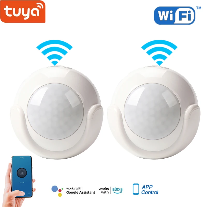 Wi-Fi пассивный инфракрасный датчик движения на батарейках детектор Tuya для дома и