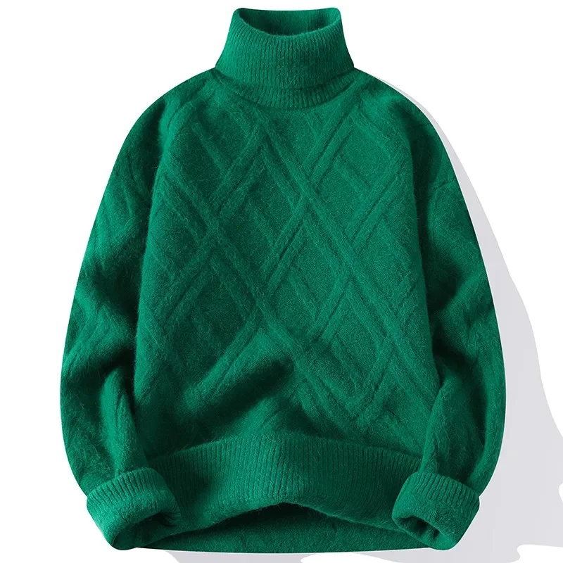 

Sweaters 2024 Winter new arrival Solid color thick sweater men Student youth sweaters Men's wool pullovers size S-4XL MY269