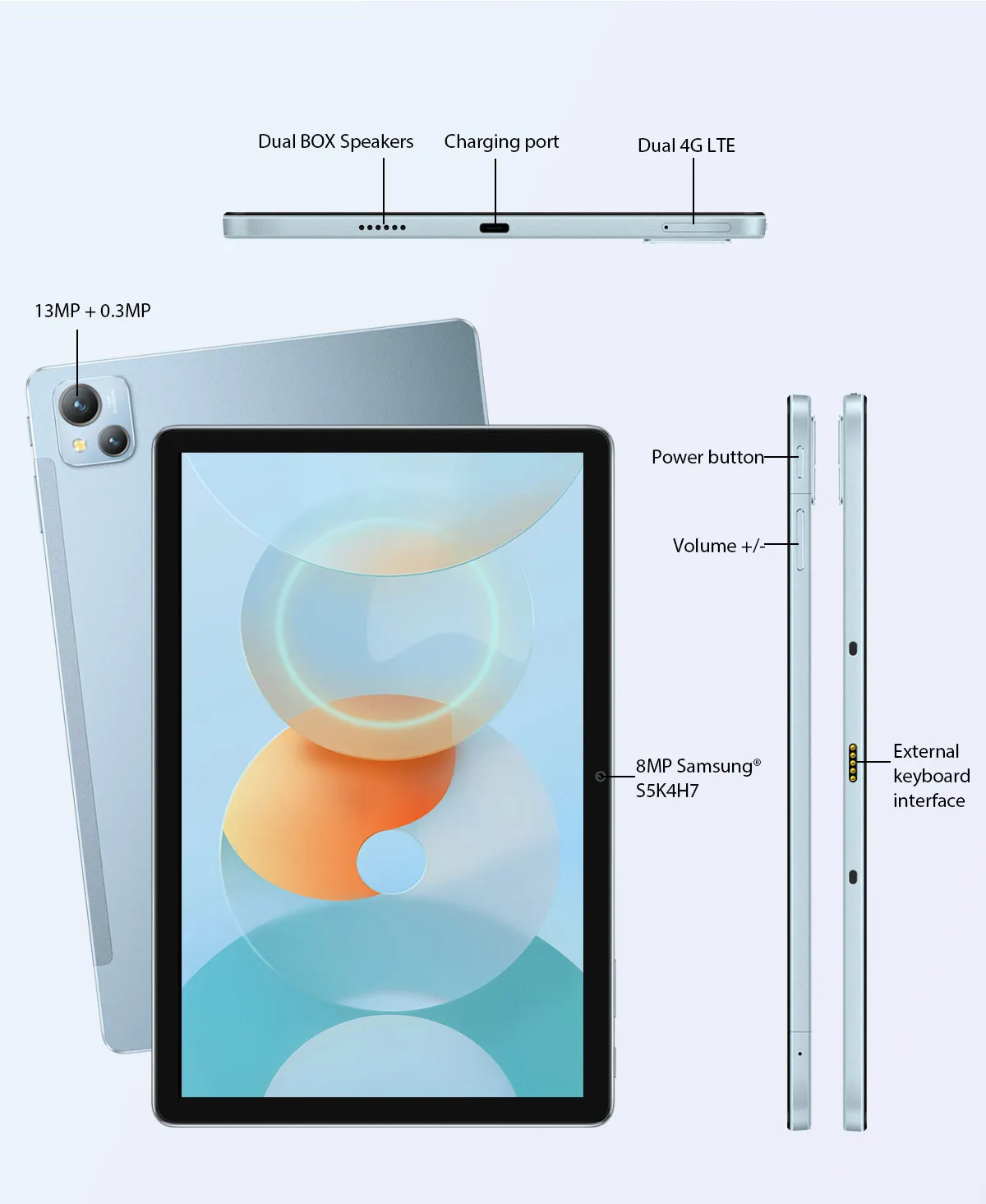 【Światowa premia】 blackview Tab 13 Tablet Pad MTK Helio G85 Octa core 6GB + 128GB 7280mAh 10.1 ''FHD + Display android 13MP Camera 5 【Światowa premia】 blackview Tab 13 Tablet Pad MTK Helio G85 Octa core 6GB + 128GB 7280mAh 10.1 ''FHD + Display android 13MP Camera 5