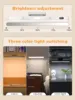 LED Touch Table Lamp Magnetic Desk Lamp Bulit-in 2500mAh Battery for Reading Cabinet Mirror Bedside Rechargeable Night Lights 5