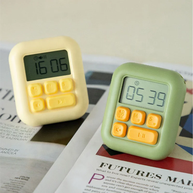 

Cute Magnetic Digital Kitchen Countdown Timer Stopwatch with Stand Practical Cooking Baking Sports Alarm Clock Reminder Tools