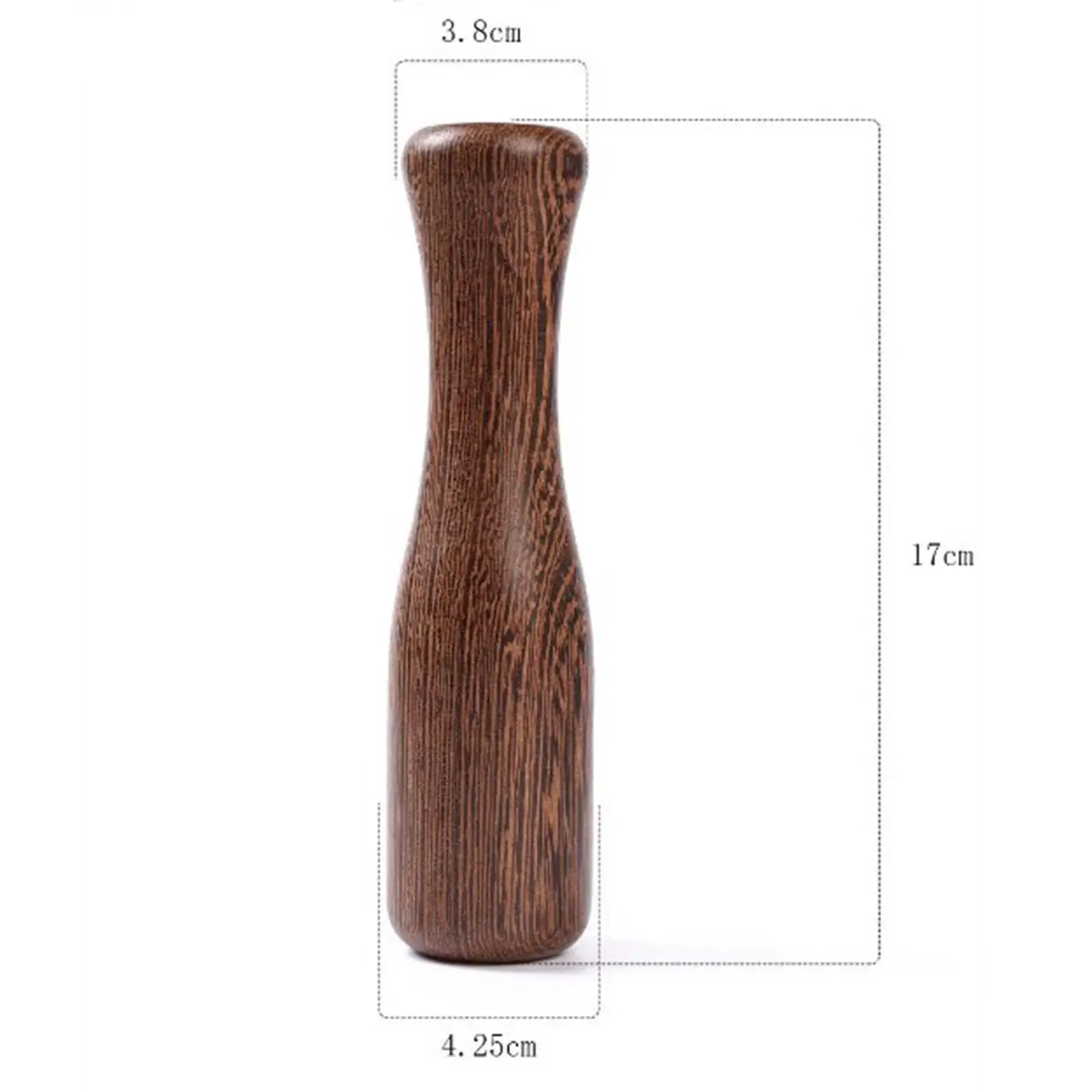 Wood Pestle Replacement Portable Garlic Pestle for Bar Home Use