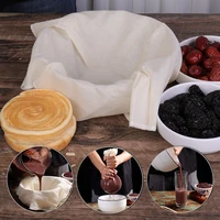 Sac réutilisable en coton naturel non blanchi pour cuisine, passoire à maille fine pour lait de noix, fromage, yaourt, tofu, filtre 2