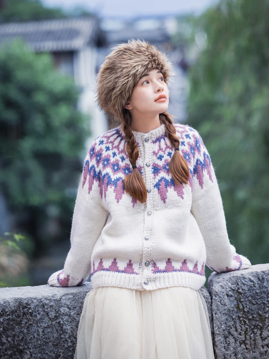 Womens hand knitted cardigans cheap